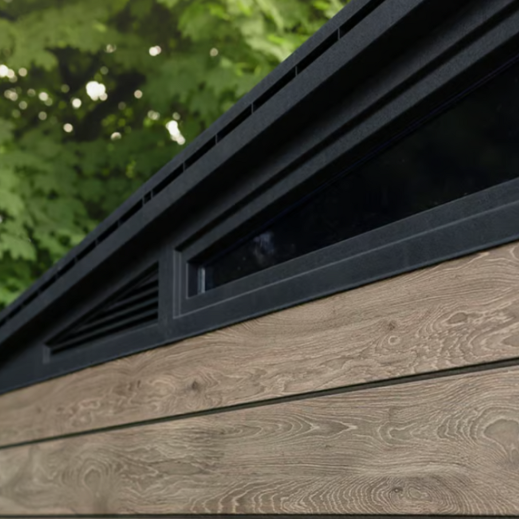 Wood-Effect Resin Garden Shed 3.4 x 2.1 m (11 x 7 ft) Steel-Reinforced Walls - image 9