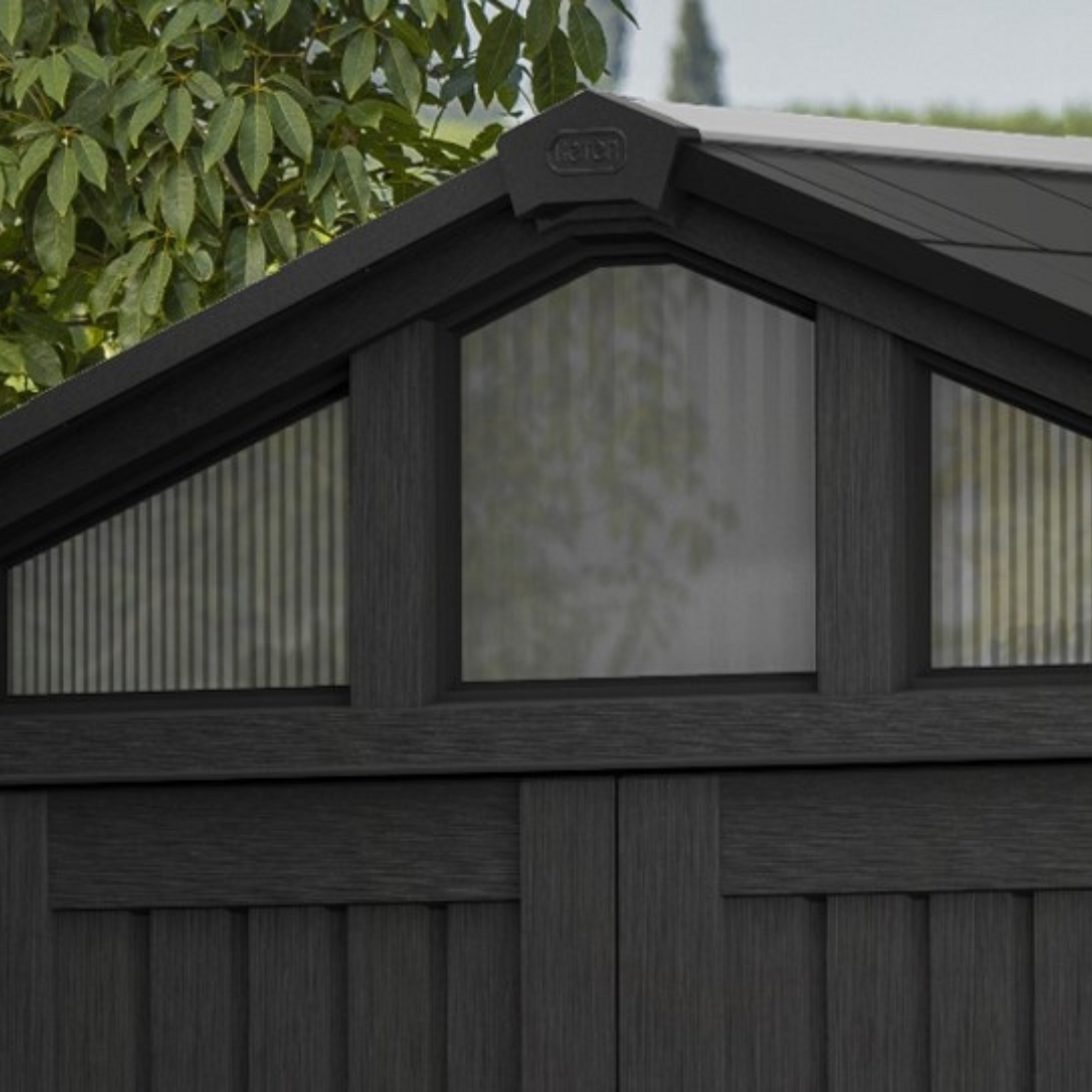 Wood-Look Composite Garden Shed 2.5 x 2.3 m (8 x 8 ft) - Grey - image 12