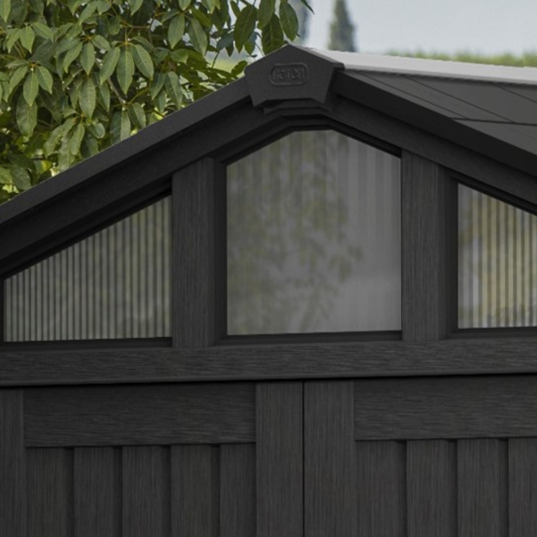 Wood-Look Composite Garden Shed 3 x 2.4 m (10 x 8 ft) - Grey - image 19
