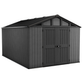 Wood-Look Composite Garden Shed 3 x 3.5 m (10 x 11.5 ft) - Grey - image 1