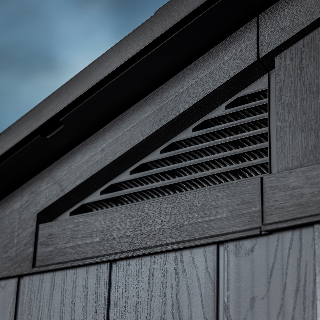 Wood-Look Composite Garden Shed 3 x 3.5 m (10 x 11.5 ft) - Grey - image 16
