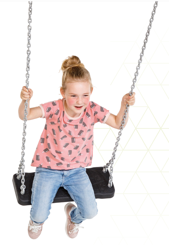 Wooden Swing Frame with Special Needs Seat and Flat Rubber Seat - view 6