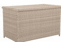Woven Resin Cushion Storage Box in Oyster